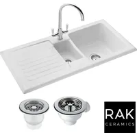 RAK CERAMICS White Kitchen Sinks