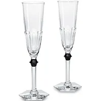 Baccarat Champagne Flutes and Saucers