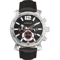 Morphic Mens Chronograph Watches With Leather Strap