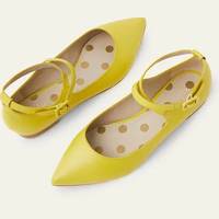 Boden Womens Flat Shoes With Ankle Straps