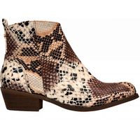 Montevita Women's Snake Print Ankle Boots