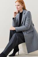 Debenhams Women's Grey Wool Coats