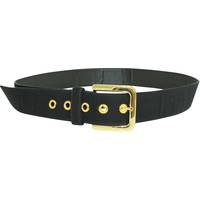 Spartoo Women's Black Belts With Gold Buckle