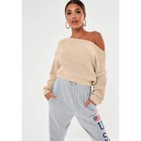 Missguided Women's Cropped Off The Shoulder Jumpers
