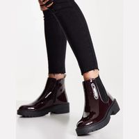 New Look Women's Red Ankle Boots