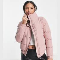 Brave Soul Women's Pink Puffer Jackets