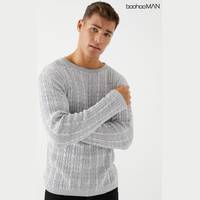 boohoo Men's Cable Knit Jumpers