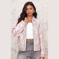 PrettyLittleThing Women's Leather Bomber Jackets