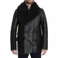 Dolce and Gabbana Men's Black Leather Jackets