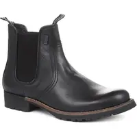 Pavers Shoes Men's Leather Chelsea Boots