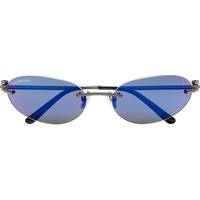 FARFETCH Men's Oval Sunglasses