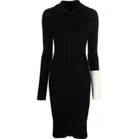 Yohji Yamamoto Womens Midi Dresses With Sleeves