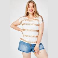 Everything5Pounds Plus Size Sequin Tops