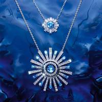 Swarovski Blue Crystal Necklace