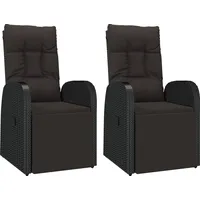 VidaXL Rattan Recliner Chairs