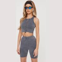 Ego Shoes Women's Lace-Up Crop Tops