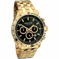 Sekonda Black And Gold Watches for Men