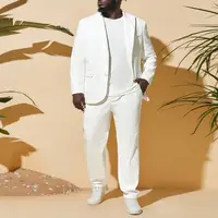 SHEIN Men's White Suit Trousers