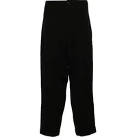 FARFETCH Yohji Yamamoto Men's Black Wool Trousers