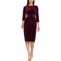 Bloomingdale's Women's Burgundy Velvet Dresses