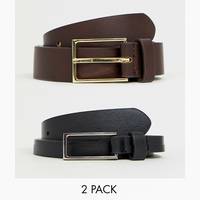 ASOS DESIGN Brown Leather Belts for Men