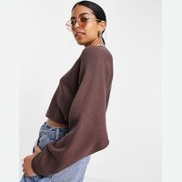 Monki Women's Brown Knitted Cardigans