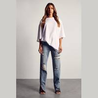 MissPap Women's Split Hem Jeans