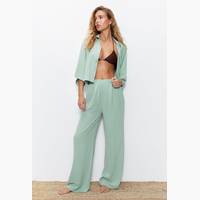 Warehouse Women's Wide Leg Beach Trousers