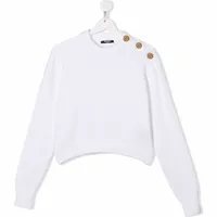 FARFETCH Balmain Girl's Neck Tops