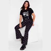 NASTY GAL Plus Size Black Trousers