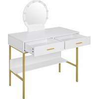 WOLTU Dressing Tables With Mirror and Lights