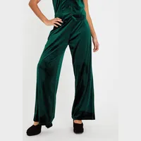 Tu Clothing Women's Velvet Wide Leg Trousers