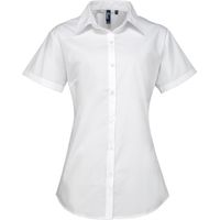 Premier Women's White Short Sleeve Shirts