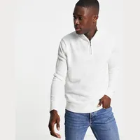 Brave Soul Men's White Jumpers