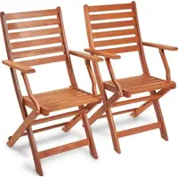 VonHaus Wooden Garden Chairs