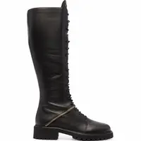 Giuseppe Zanotti Women's Black Leather Knee High Boots