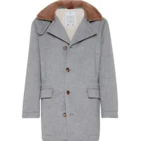 FARFETCH Brunello Cucinelli Men's Grey Coats