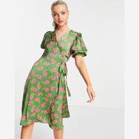 ASOS Women's Green Wrap Dresses