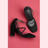 Next Women's Black Strappy Heels