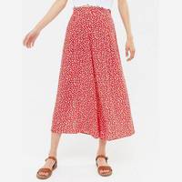 New Look Women's Floral Wide Leg Trousers