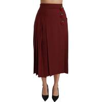 Spartoo Women's Red Pleated Skirts