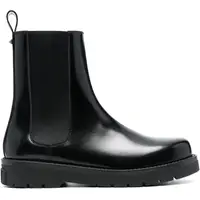 Valentino Garavani Men's Black Leather Chelsea Boots