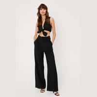 NASTY GAL Women's Tailored Wide Leg Trousers
