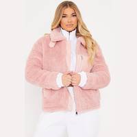 I Saw It First Women's Pink Teddy Coats