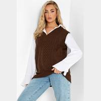 boohoo Women's Cable Knit Vests