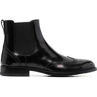 TODS Men's Black Leather Chelsea Boots