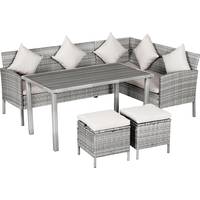 Outsunny 6 Seater Rattan Dining Sets