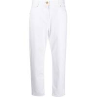 GENTE Roma Women's White High Waisted Jeans