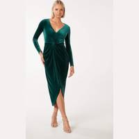 Forever New Women's Emerald Green Velvet Dresses