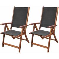 TOPDEAL Wooden Garden Chairs